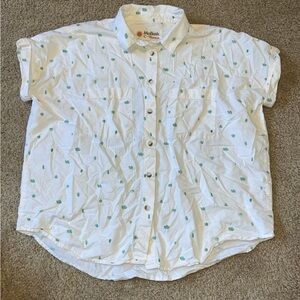 Succulent Button Down Top